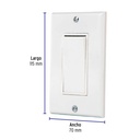 PA-APSE-CLP | Placa armada con interruptor sencillo Classic, Volteck