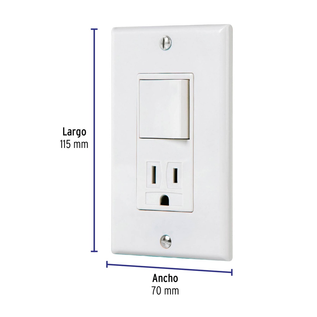 PA-COAP-CLP | Placa armada contacto e interruptor Classic, Volteck