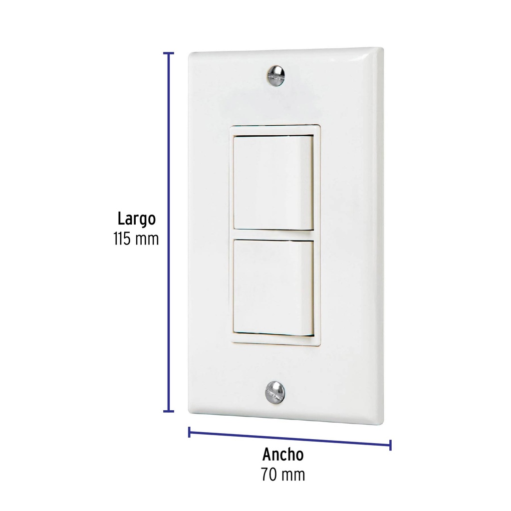 PA-APDO-CLP | Placa armada interruptor sencillo y de 3 vías Classic