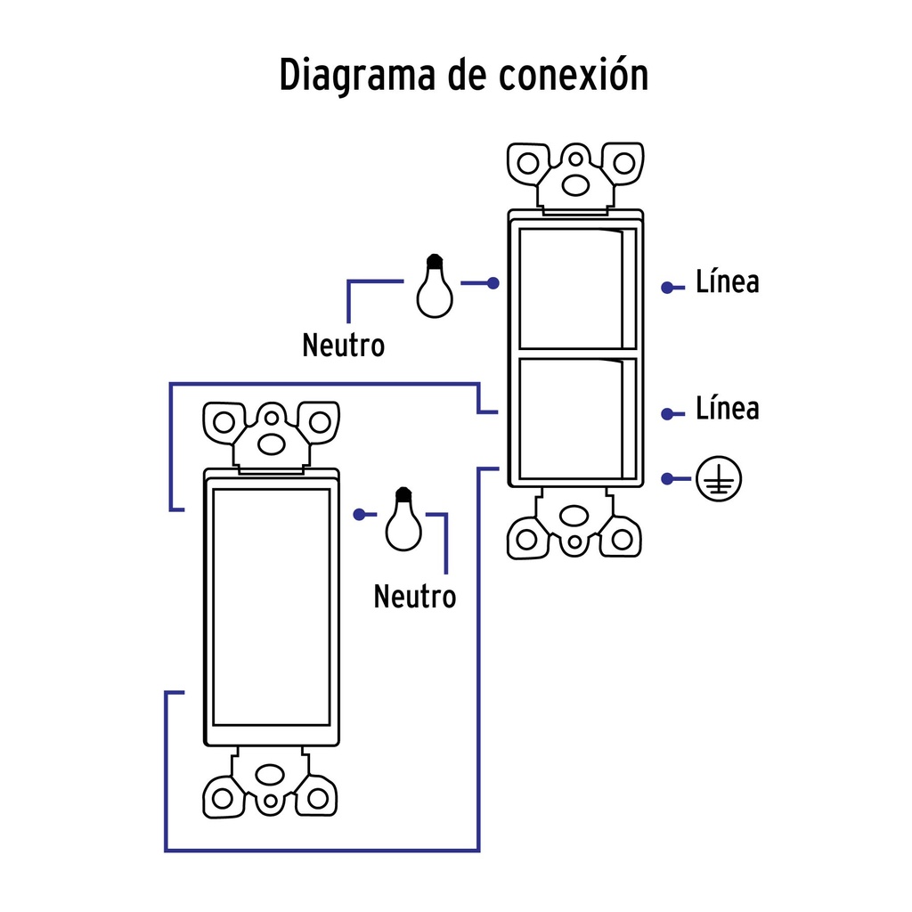 PA-APDO-CLP | Placa armada interruptor sencillo y de 3 vías Classic