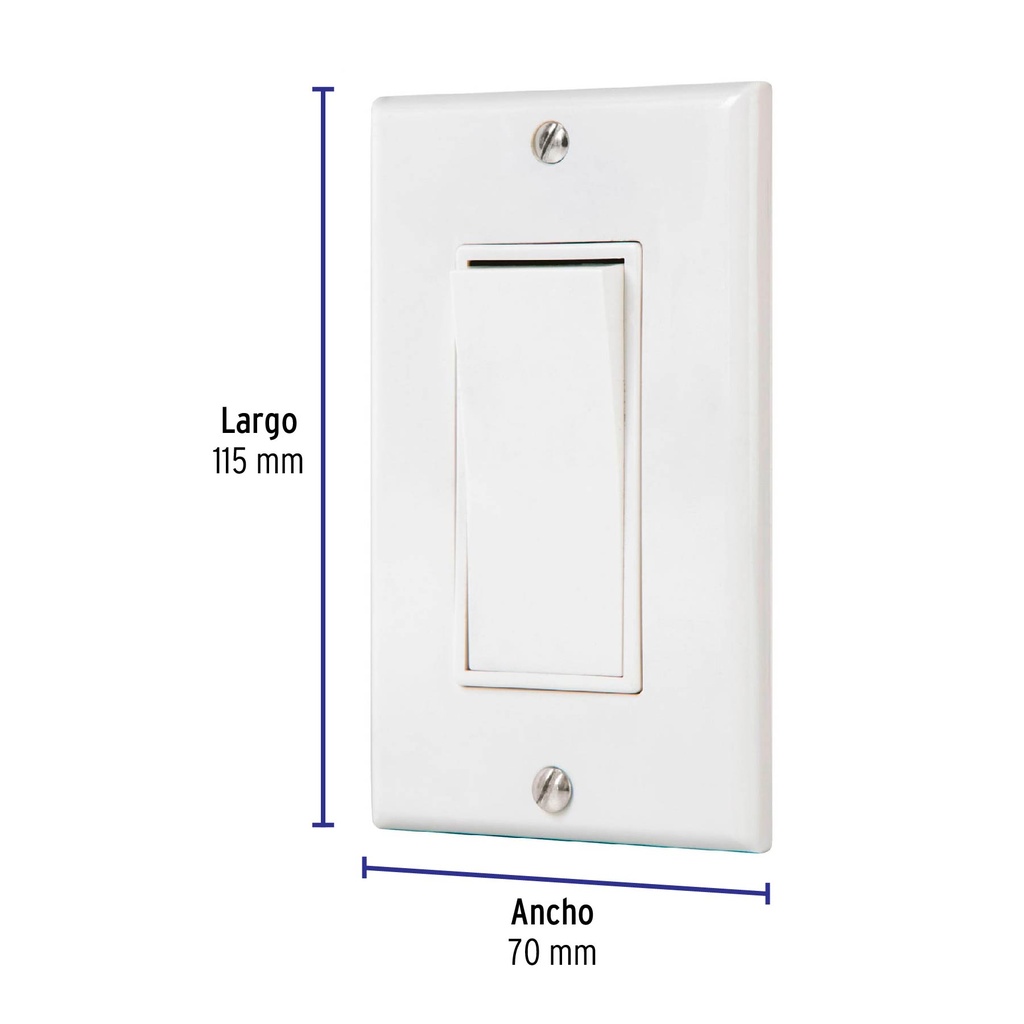 PA-APSE-ECLP | Placa armada con interruptor de tres vías, línea Classic
