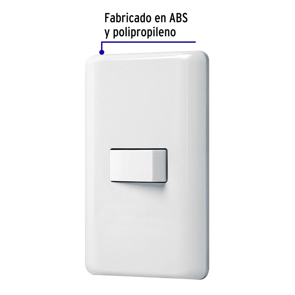 PA-APSE-B | Placa armada con 1 interruptor sencillo, Volteck Basic