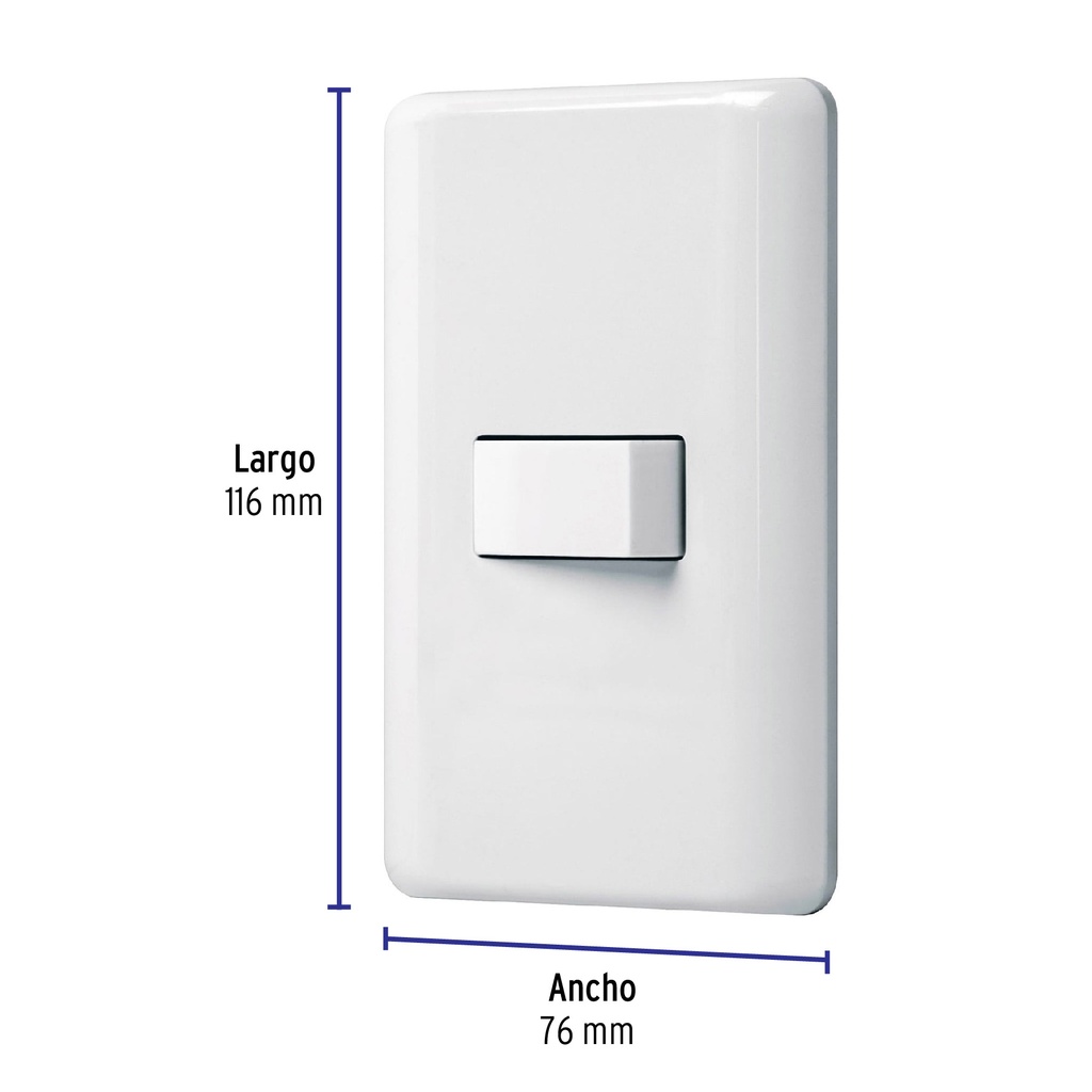 PA-APSE-B | Placa armada con 1 interruptor sencillo, Volteck Basic