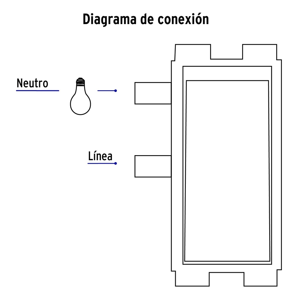 PA-APSE-B | Placa armada con 1 interruptor sencillo, Volteck Basic