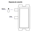 PA-APSE-B | Placa armada con 1 interruptor sencillo, Volteck Basic