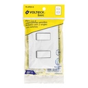 PA-APDO-B | Placa armada con 2 interruptores sencillos, Volteck Basic