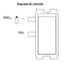 PA-APDO-B | Placa armada con 2 interruptores sencillos, Volteck Basic