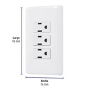 PA-COTR-B | Placa armada con 3 contactos, Volteck Basic