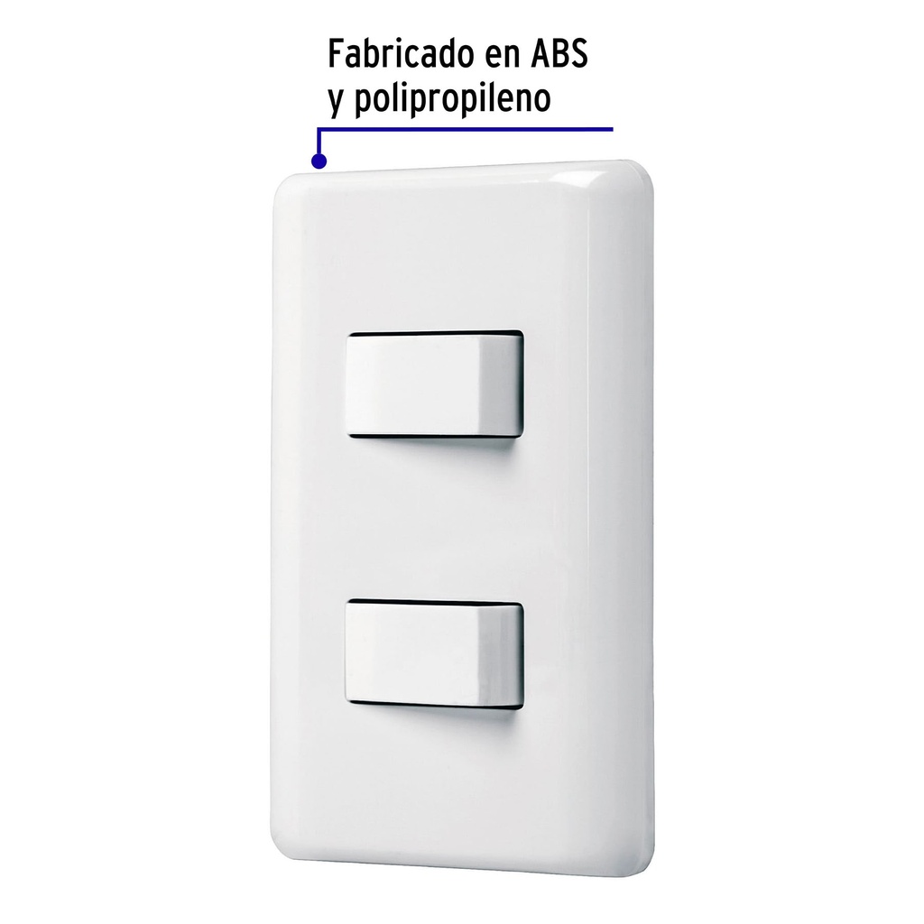 PA-APDO-EB | Placa armada 1 interruptor sencillo + 1 de 3 vías, Basic