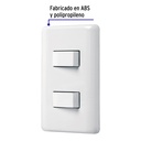 PA-APDO-EB | Placa armada 1 interruptor sencillo + 1 de 3 vías, Basic
