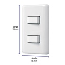 PA-APDO-EB | Placa armada 1 interruptor sencillo + 1 de 3 vías, Basic