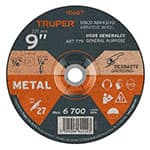 ABT-779 | Disco Tipo 27 de 9' x 6.4 mm para desbaste de metal, Truper