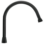 AQCR-80M | Cuello para mezcladora de fregadero, negro mate, Aqua