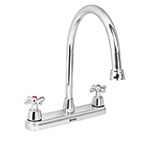 AQF-81 | Mezcladora cromo 8' para fregadero, manerales cruceta, Aqua