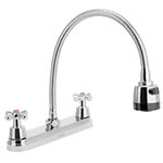 AQF-87 | Mezcladora inox 8' p/fregadero, flexible, cruceta, Aqua