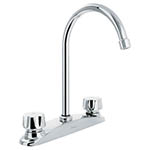 AQF-93 |  Mezcladora inox 8' p/fregadero, manerales hexagonal, Aqua
