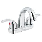 AQM-52 | Mezcladora cromo 4' para lavabo, nariz curva, palanca, Aqua