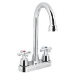 AQM-61 | Mezcladora cromo 4' para lavabo, cuello bar, cruceta, Aqua