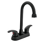 AQM-62M | Mezcladora negro mate 4' p/lavabo, tipo bar, palanca, Aqua