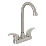 AQM-62N | Mezcladora satín 4' para lavabo, tipo bar, palanca, Aqua