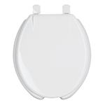AWC-40B | Asiento redondo para WC, abierto, blanco, Foset
