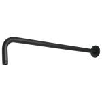 BCH-650M | Brazo recto 50 cm con chapetón para regadera, negro mate