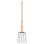 BPJ-5B | Bieldo para paja, 5 dientes cabeza grande, mango 48', Truper