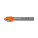 BROU-V3/8 | Broca para router, corte en 'V', 3/8', Truper