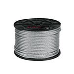 CAB-1/4R | Metro de cable rígido 1/4' de acero 7x7 hilos, 75 m, Fiero