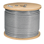 CAB-1/8RX3 | Metro de cable rígido 1/8' acero 7x7 recubierto PVC, 300 m