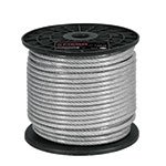 CAB-3/32RX | Metro de cable rígido 3/32' acero 7x7 recubierto PVC, 75 m