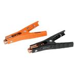 CAIMAN-T | Caballete con 2 caimanes para cables pasa corriente, Truper