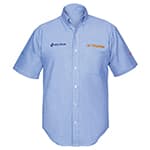 CAM-AZ-CL | Camisa azul para caballero, manga corta talla G, Truper