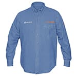 CAM-MEZ-LXXL | Camisa de mezclilla para caballero, manga larga, talla EEG