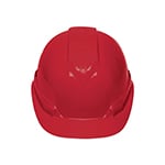 CAS-RI | Casco de seguridad ventilado, ajuste de matraca, rojo