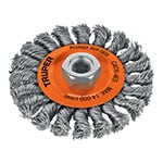 CATR-4ES | Carda circular 4' alambre trenzado, eje 5/8'-11, Truper