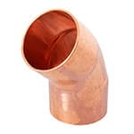 CC-865 | Codo 45° de cobre 1-1/2', Foset
