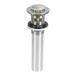 CE-206N | Contra p/lavabo con rebosadero, sistema push, satín, 1-1/4'