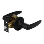 CEMA-6R | Cerradura manija, cilindro latón, negro, recámara, Hermex