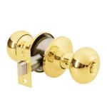 CEPO-12B | Cerradura tipo oval para baño, latón brillante, Hermex