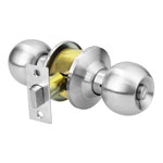 CEPO-31B | Cerradura tipo esfera para baño, cromo mate, Hermex