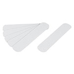 CIA-02B | Tarjeta 6 tiras 23cm antiderrapantes blancas 50mm c/abrasivo