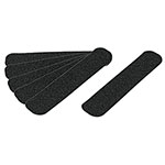 CIA-02N | Tarjeta 6 tiras 23cm antiderrapantes negras 50mm c/abrasivo