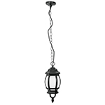 COL-101L | Arbotante de LED 8 W tipo farol colgante negro, Volteck
