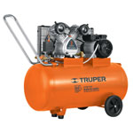 COMP-120LH | Compresor lubricado banda, horizontal 120L, 4HP 220V Truper