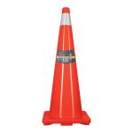 CONO-90R | Cono de precaución de 90 cm de PVC con reflejante, Truper