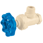 CPVC-ANG02 | Llave angular de CPVC 1/2' maneral volante, Foset