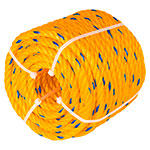 CUE-061K | Kilo de cuerda torcida de polipropileno amarilla de 6 mm