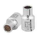 D-1210-EM | Dado de 10 mm, 12 puntas, cuadro 1/2', Truper