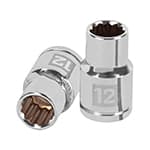 D-1212-EM | Dado de 12 mm, 12 puntas, cuadro 1/2', Truper